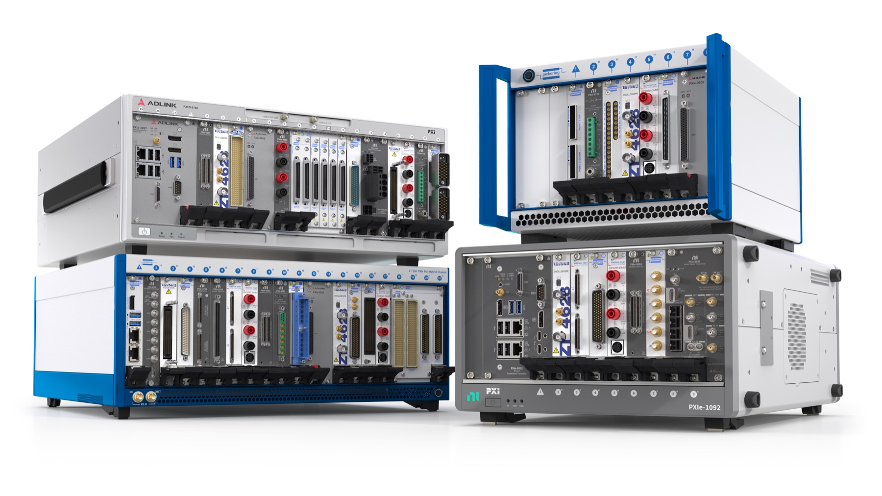 PXI Express chassis and modules from multiple PXISA member vendors